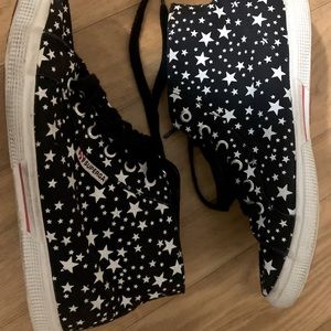 Superga Star Print High Top Shoes